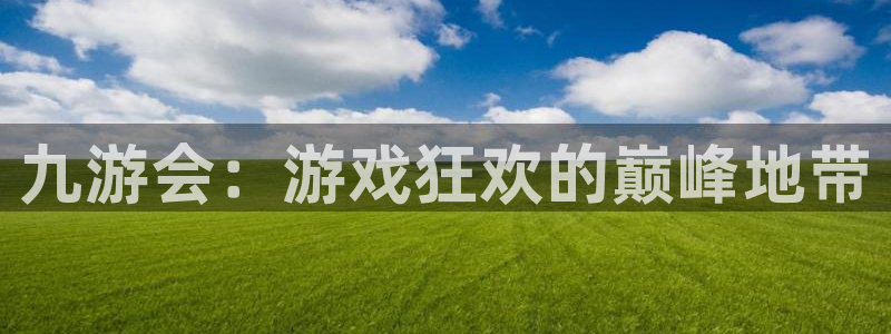 新城平台登录注册：九游会：游戏狂欢的巅峰地带